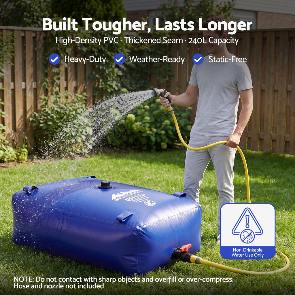 Weisshorn 240L Water Bladder Bag Portable Large Storage Tank Container Camping Outdoor
