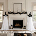 2Packs Halloween Decorations Outdoor,Halloweens Party Decoration Indoor,Spooky Ghost with Remote Control String Lights,Halloween-Ghost Lights for Porches Yards Gardens Lawn