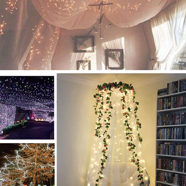 30m fairy lights,300 led string lights,8 lighting modes fairy lights,warm white string lights,outdoor garden decorative lights