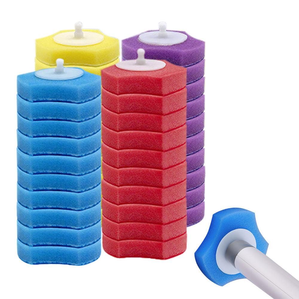 40PCS Replacement Heads for Toilet Brush Refill Heads with Fresh Scents 4 Colors