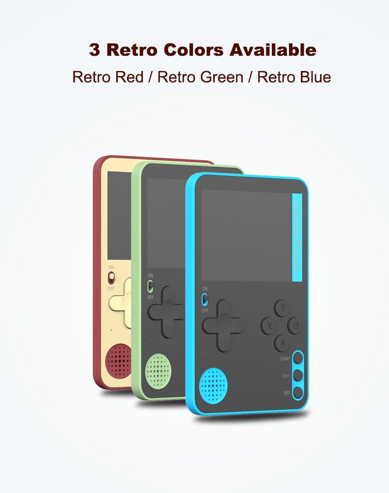 K10 Handheld Retro Game Console Built-in Classic Games，blue
