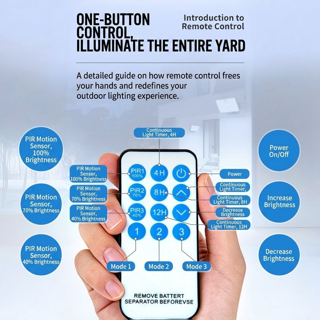 Split-Type Solar Powered Motion Sensor Floodlight with Detachable Panel, Dual Mounting Brackets, IP65 Waterproof, 6500K Cool White or 3000K Warm White Options, Ideal for Driveways, Patios, Entryways, and Emergency Indoor Use (1PCS, 3000K Warm White)