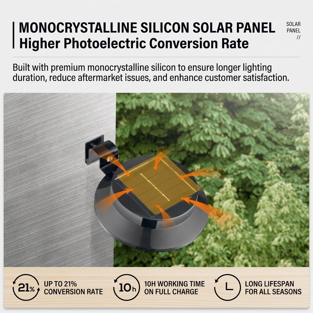 Solar Powered Smart Wall Light with Auto Dusk-to-Dawn Sensor, IP65 Waterproof Fence & Garden Accent Lighting, Available in 3000K Warm White or 6000K Cool White, Ideal for Patio, Pathway, and Courtyard Ambient Glow (8PCS, Black Housing‑Cool White Light)