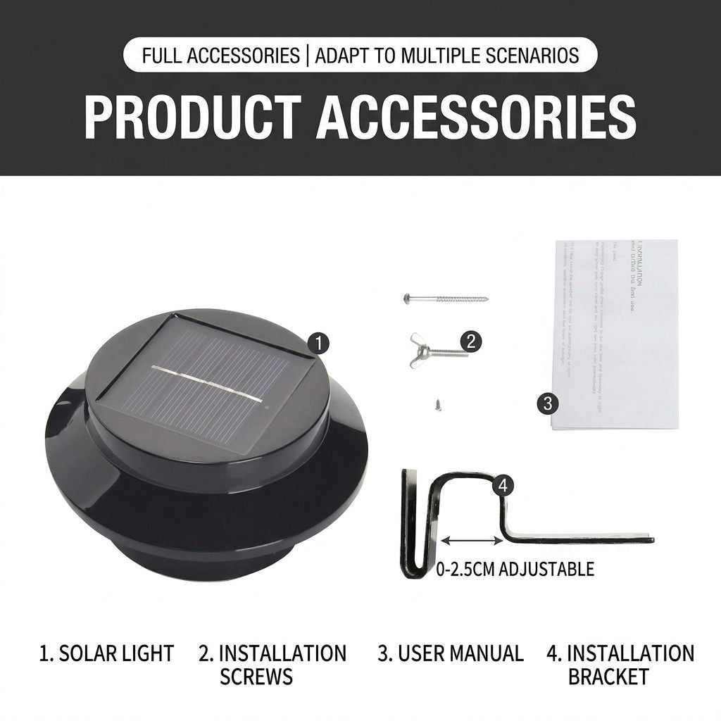 Solar Powered Smart Wall Light with Auto Dusk-to-Dawn Sensor, IP65 Waterproof Fence & Garden Accent Lighting, Available in 3000K Warm White or 6000K Cool White, Ideal for Patio, Pathway, and Courtyard Ambient Glow (8PCS, Black Housing‑Warm White Light)