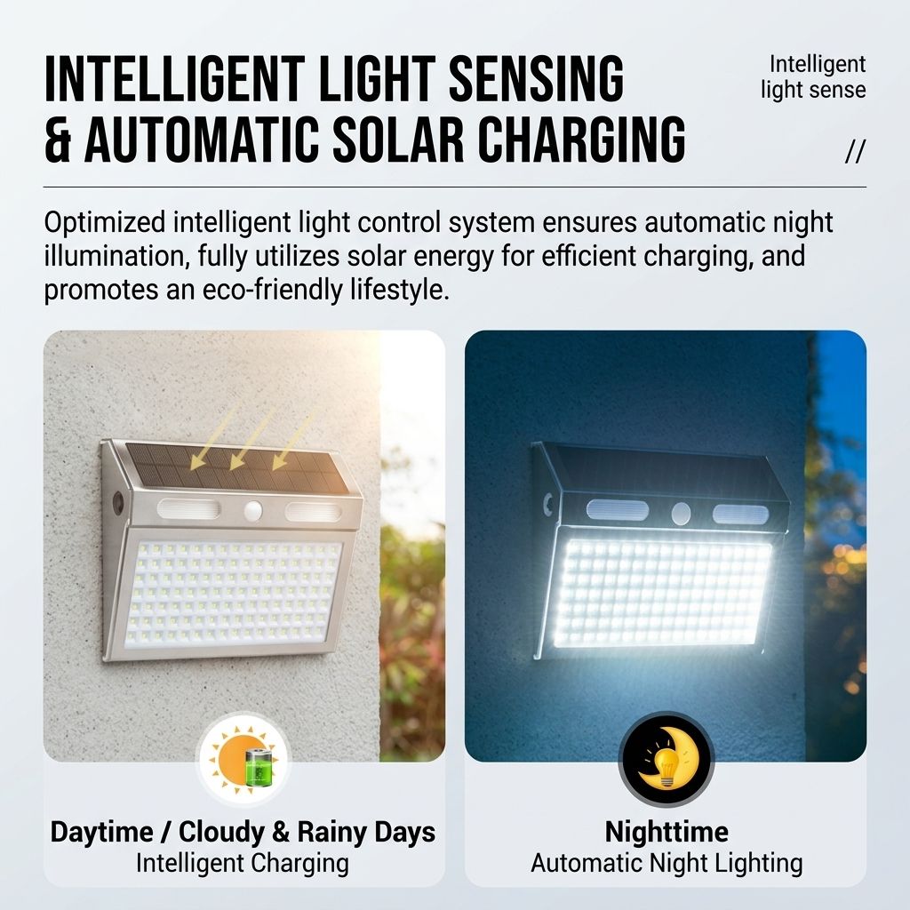 Solar Powered Motion Sensor Wall Light with Dual-Head LED Spotlight, IP65 Waterproof Outdoor Security Lamp for Patio, Doorway, Stairs, and Building Exterior, Auto On/Off at Dusk, 4 Adjustable Lighting Modes, Energy-Efficient and Weather-Resistant (2PCS)