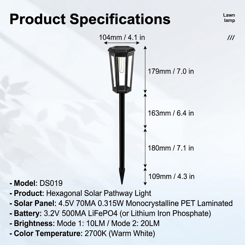 Solar Powered Hexagonal Tungsten Pathway Lights with Warm White Glow, Automatic On/Off, Weatherproof Spike Design for Garden, Lawn, Walkway, and Patio Decorative Illumination (2PCS)