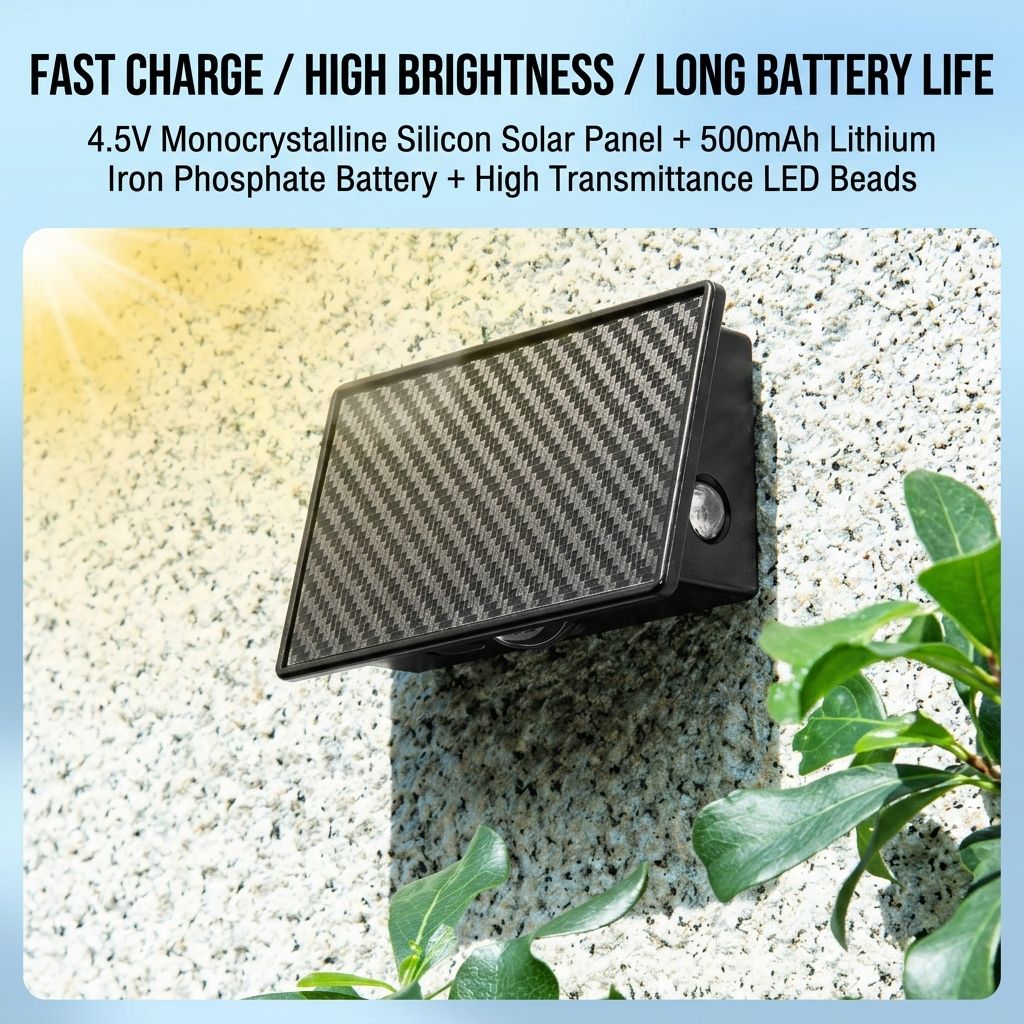 Solar Powered Outdoor Wall Light with Triple-Sided Glow, 5 Lighting Modes, Dusk-to-Dawn Auto On/Off, Weatherproof LED Accent Lamp for Patio, Fence, Staircase, and Garden Wall Decor (8PCS, Warm White)