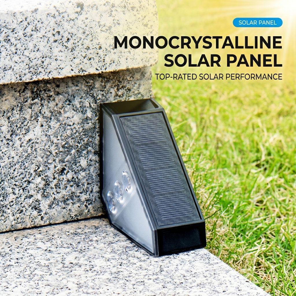 Solar Powered Triangle Step Light with Monocrystalline Silicon Panel, Auto On at Dusk, IP65 Waterproof for Outdoor Stairs, Pathways, Patios, and Garden Steps – Choose Cool White 6000K or Warm Yellow 3000K for Safe Nighttime Illumination (6PCS, Warm White