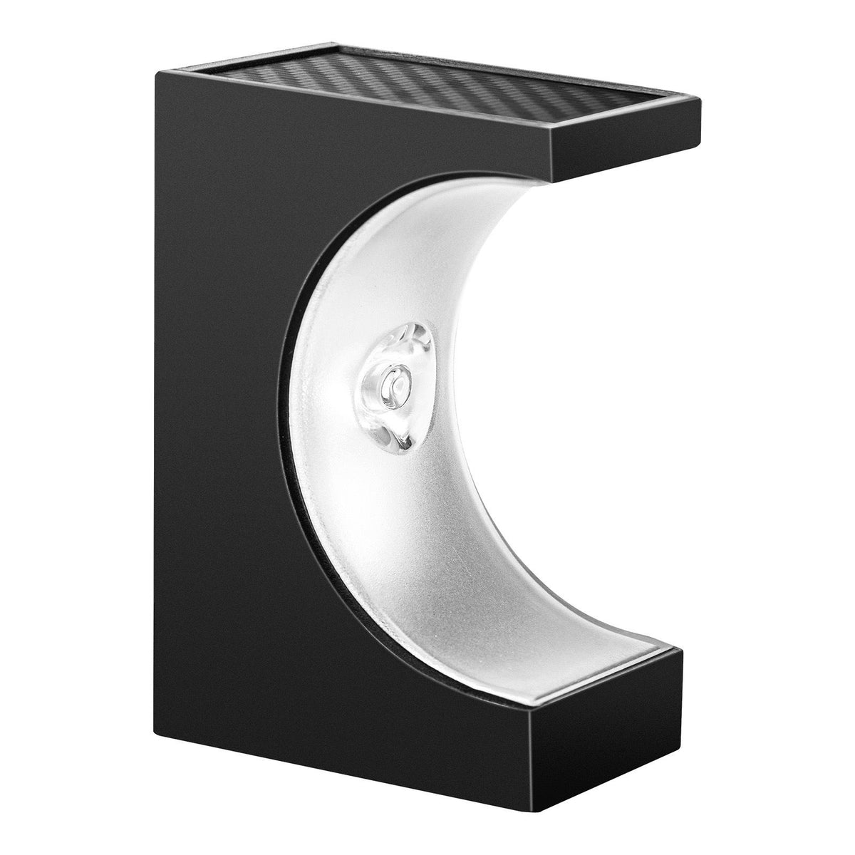 Solar Crescent Moon Step Light with Monocrystalline Silicon Panel, ABS & PS Construction, IP65 Waterproof, 3000K Warm White or 6000K Cool White Options for Outdoor Garden Paths, Driveways, and Wooden Deck Stairs (12PCS, Cool White Light)