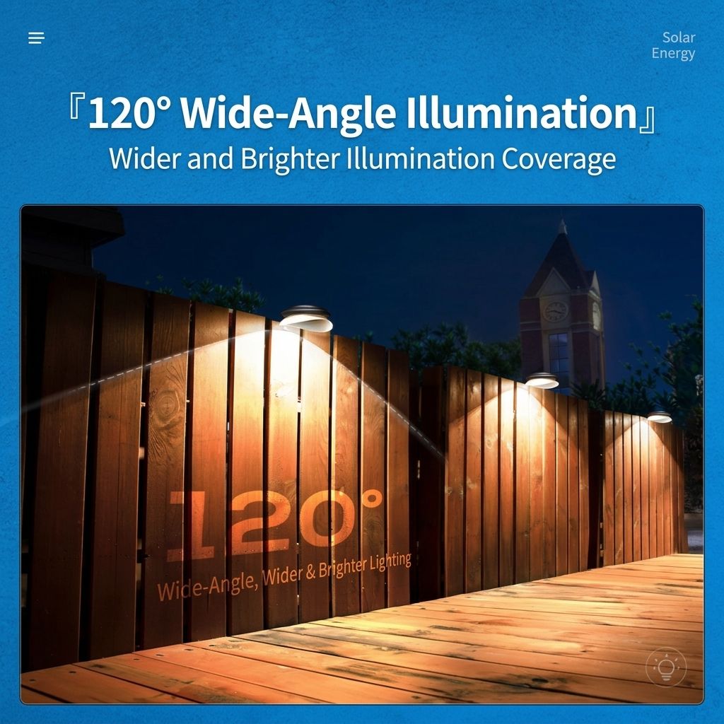 Solar Powered Fence Light with Durable ABS+PC Housing, Monocrystalline Silicon Panel, and Adjustable Mounting Clip for Outdoor Garden, Patio, Deck, and Walkway Illumination in Warm White or Cool White (4PCS, Black Housing‑Warm White Light)