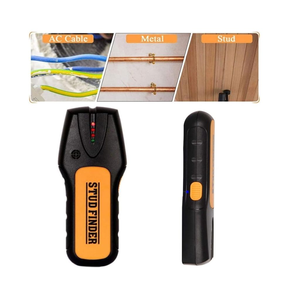 Handheld Metal Detector Tool With Double Alarm System Perfect For Builders And DIY Enthusiasts