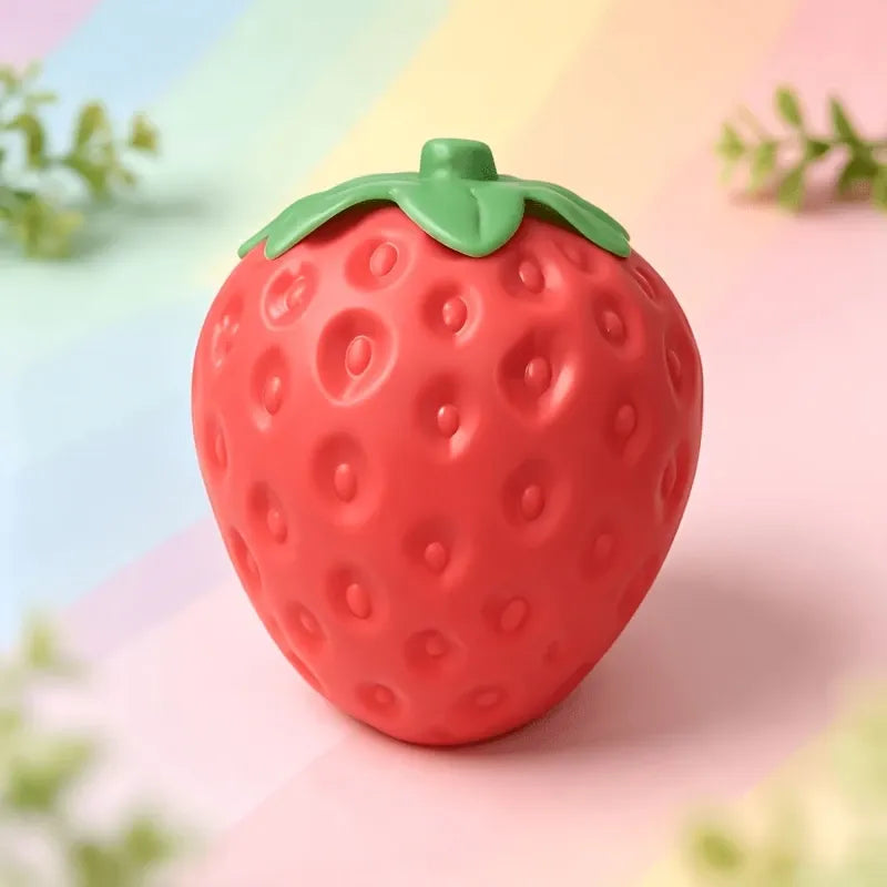 Giant Strawberry Squishy Slow-Rise Fidget Toy, 16cm Large TPR Soft & Q-Elastic, Office & Student Stress Relief, Cute Healing Desktop Decor Gift