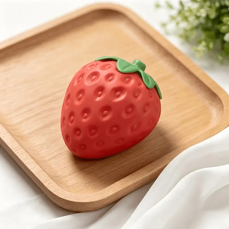 Giant Strawberry Squishy Slow-Rise Fidget Toy, 16cm Large TPR Soft & Q-Elastic, Office & Student Stress Relief, Cute Healing Desktop Decor Gift
