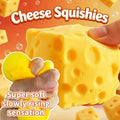 Cheese Block Squishy Slow-Rise Fidget Toy, 11cm Portable TPR Soft & Q-Elastic, Office & Student Stress Relief, Cute Healing Desktop Decor Gift