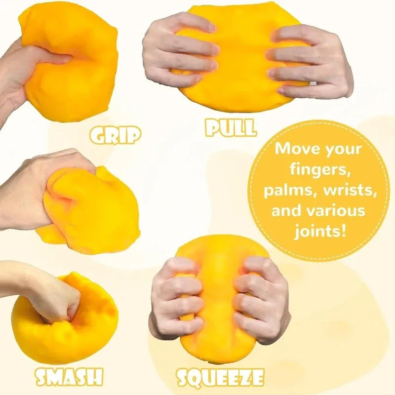 Cheese Block Squishy Slow-Rise Fidget Toy, 11cm Portable TPR Soft & Q-Elastic, Office & Student Stress Relief, Cute Healing Desktop Decor Gift