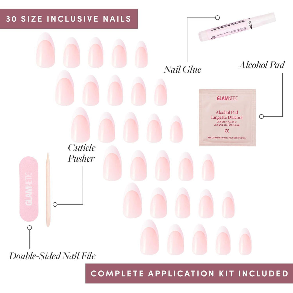 24pcsAt-home Nail Styling Sets for Daily Wear, Special Occasions and Easy Beauty Upgrades (Nude Pink)