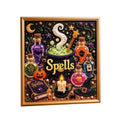 DIY Diamond Art Spells Craft Kit for Beginners, Kids & Adults, Halloween & Fall Wall Decor (Black)