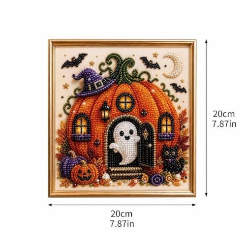 DIY Diamond Art Spells Craft Kit for Beginners, Kids & Adults, Halloween & Fall Wall Decor (Black)