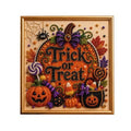 DIY Halloween Diamond Painting Kit for All Ages, Great for Seasonal Home Decorations (Orange)