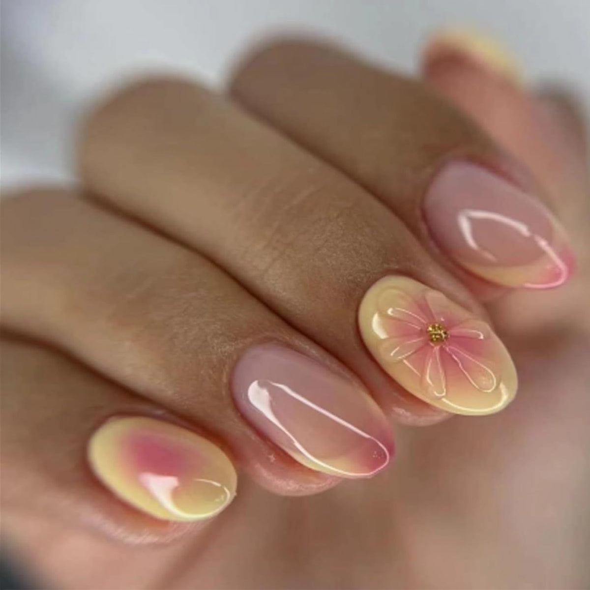24pcsPress-On Nails for Everyday Wear & Special Occasions – Easy, No-Salon Manicure Solution (light pink)