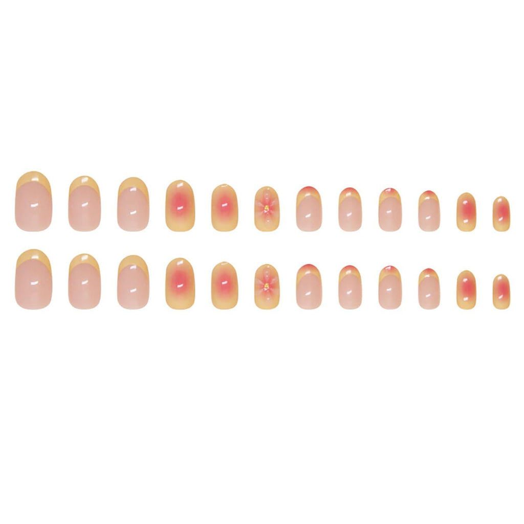24pcsPress-On Nails for Everyday Wear & Special Occasions – Easy, No-Salon Manicure Solution (light pink)