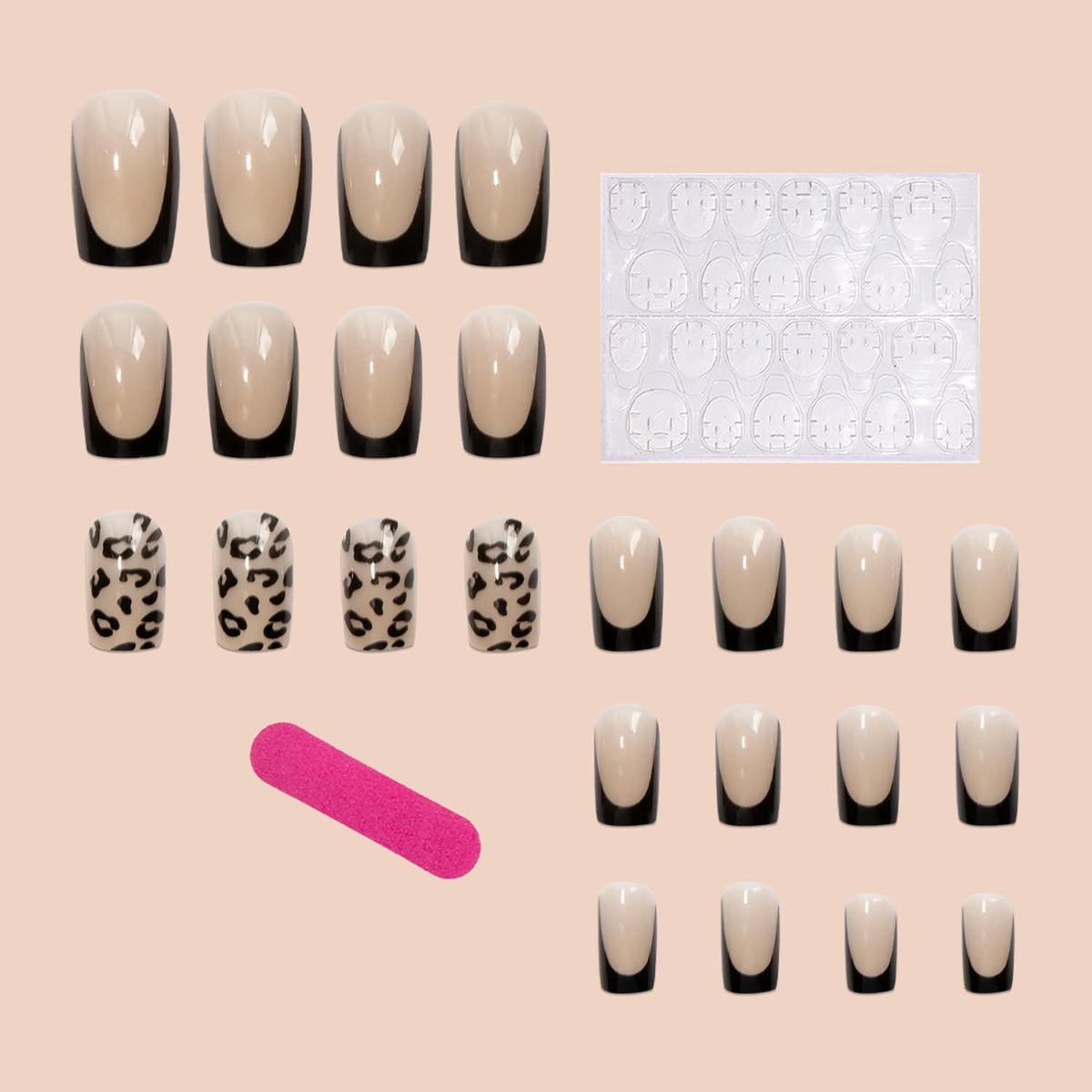 24pcsPress-on Nails for Every Occasion – Easy, Trendy, Long-Lasting Nail Art for Parties, Weddings & Daily Wear (nude pink)