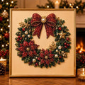 DIY Christmas Pearl Art Kit – Create Festive Holiday Keepsakes for Your Home Decor (red)