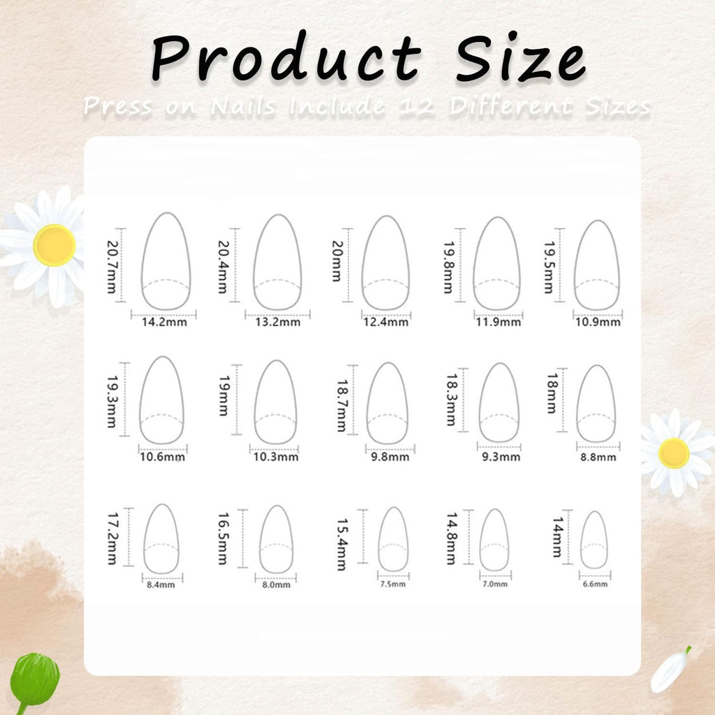 24PCSPress-on Nails for Daily Wear, Events, and Special Occasions - Easy Apply, Full Set (bright blue)