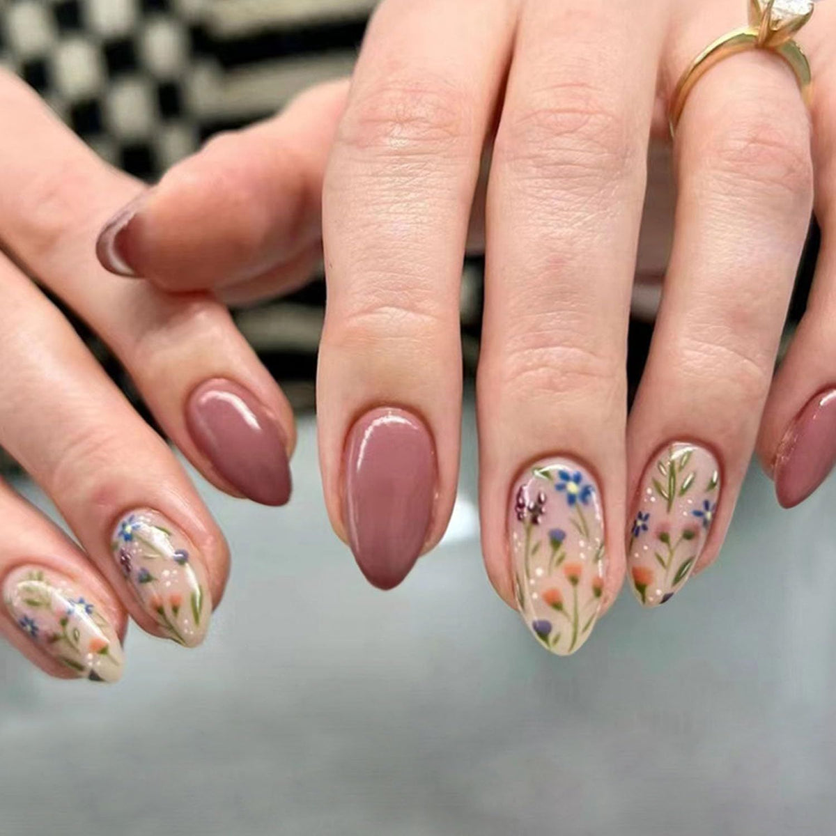 24pcsPress On Nails for Everyday Wear, Events, and Seasonal Styling – Ready-to-Use Fake Nails (Muted Mauve)