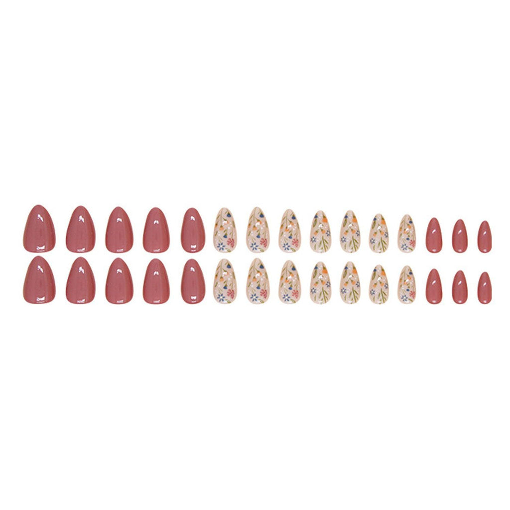 24pcsPress On Nails for Everyday Wear, Events, and Seasonal Styling – Ready-to-Use Fake Nails (Muted Mauve)
