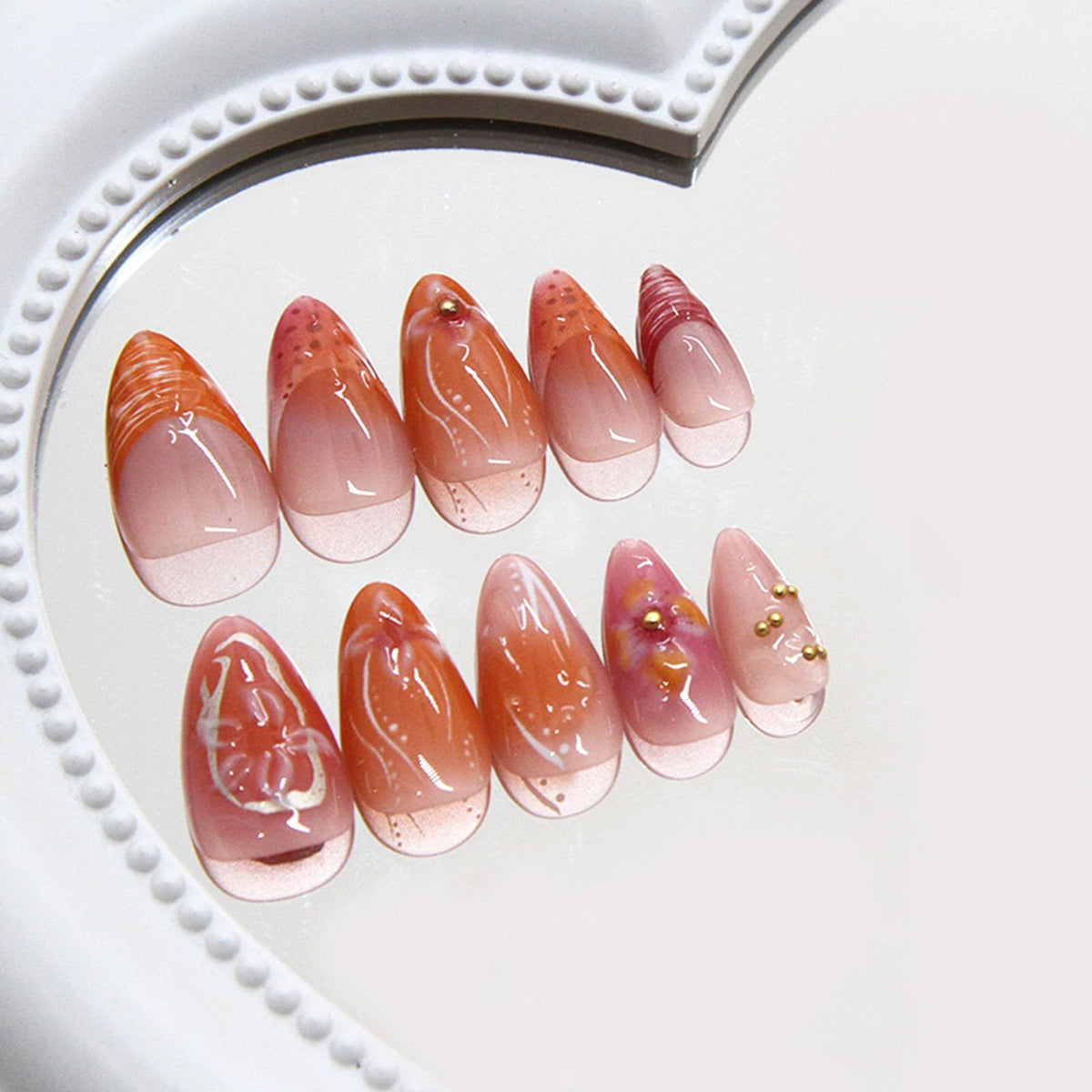 24pcsGorgeous Press-On Nails for Everyday, Events, & Professional Manicure Looks (Pink)