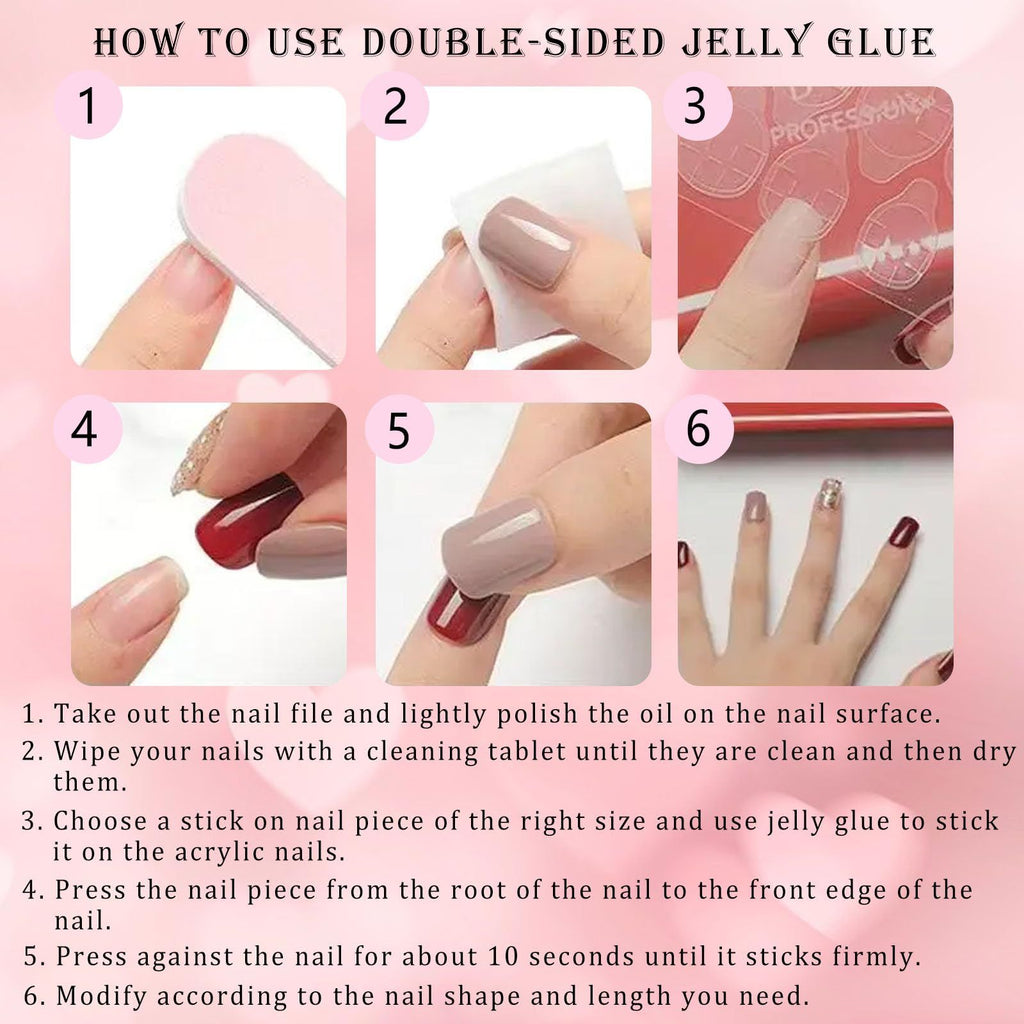 24pcsGorgeous Press-On Nails for Everyday, Events, & Professional Manicure Looks (Pink)