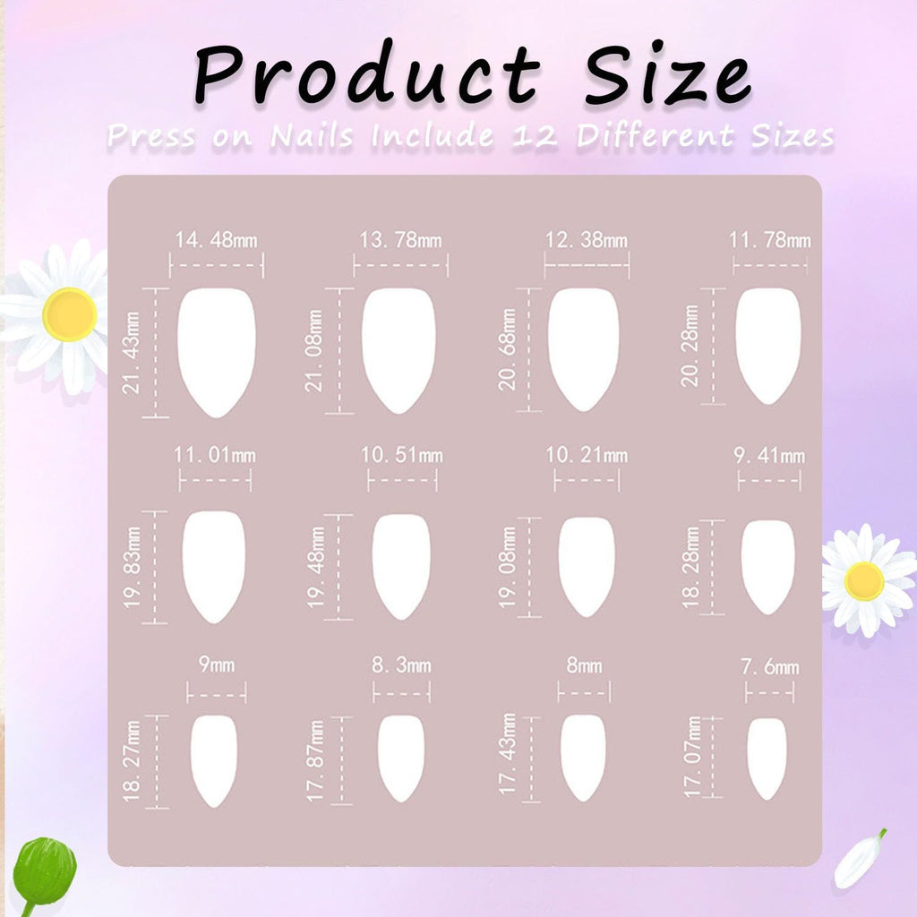 24pcsReusable Press-On Nails for Weddings, Parties & Daily Wear - No Salon Visits Needed (Champagne Gold)