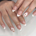24pcsElegant Almond Fake Nails, Perfect for Daily Wear, Parties & Special Occasions (light pink)