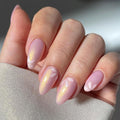 24pcsPress-On Nails For Everyday Wear, Special Events, And DIY Nail Art At Home (pink)
