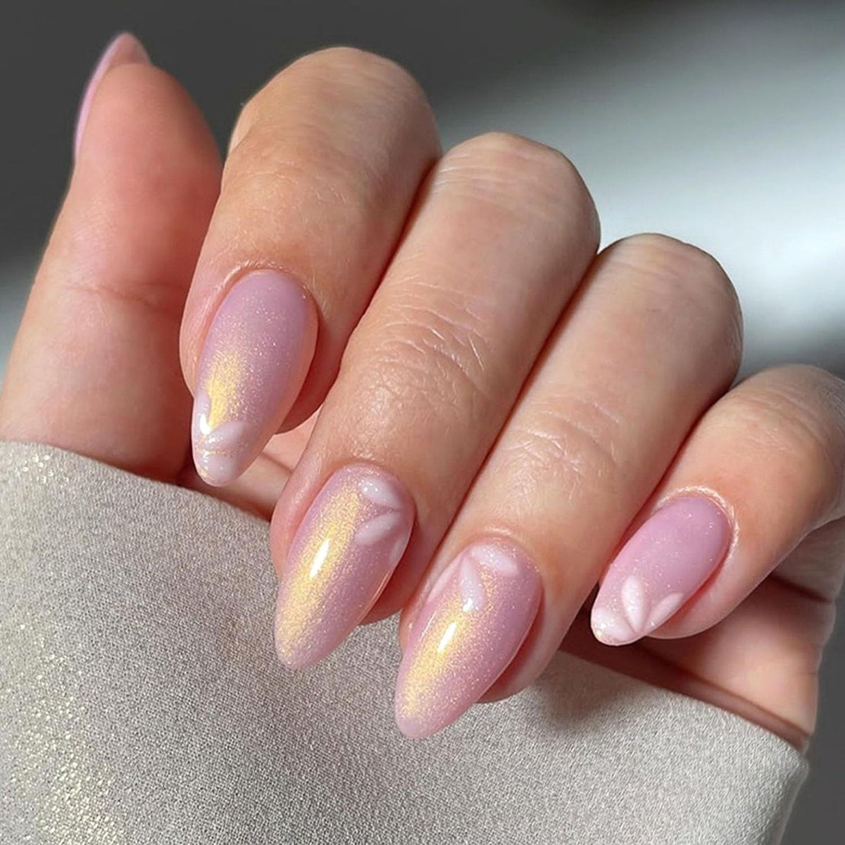24pcsPress-On Nails For Everyday Wear, Special Events, And DIY Nail Art At Home (pink)