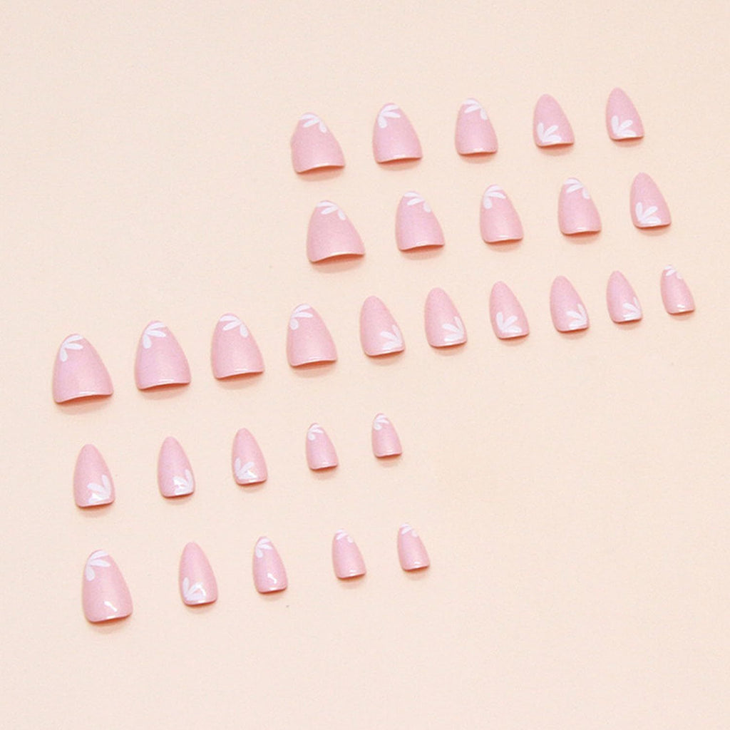 24pcsPress-On Nails For Everyday Wear, Special Events, And DIY Nail Art At Home (pink)