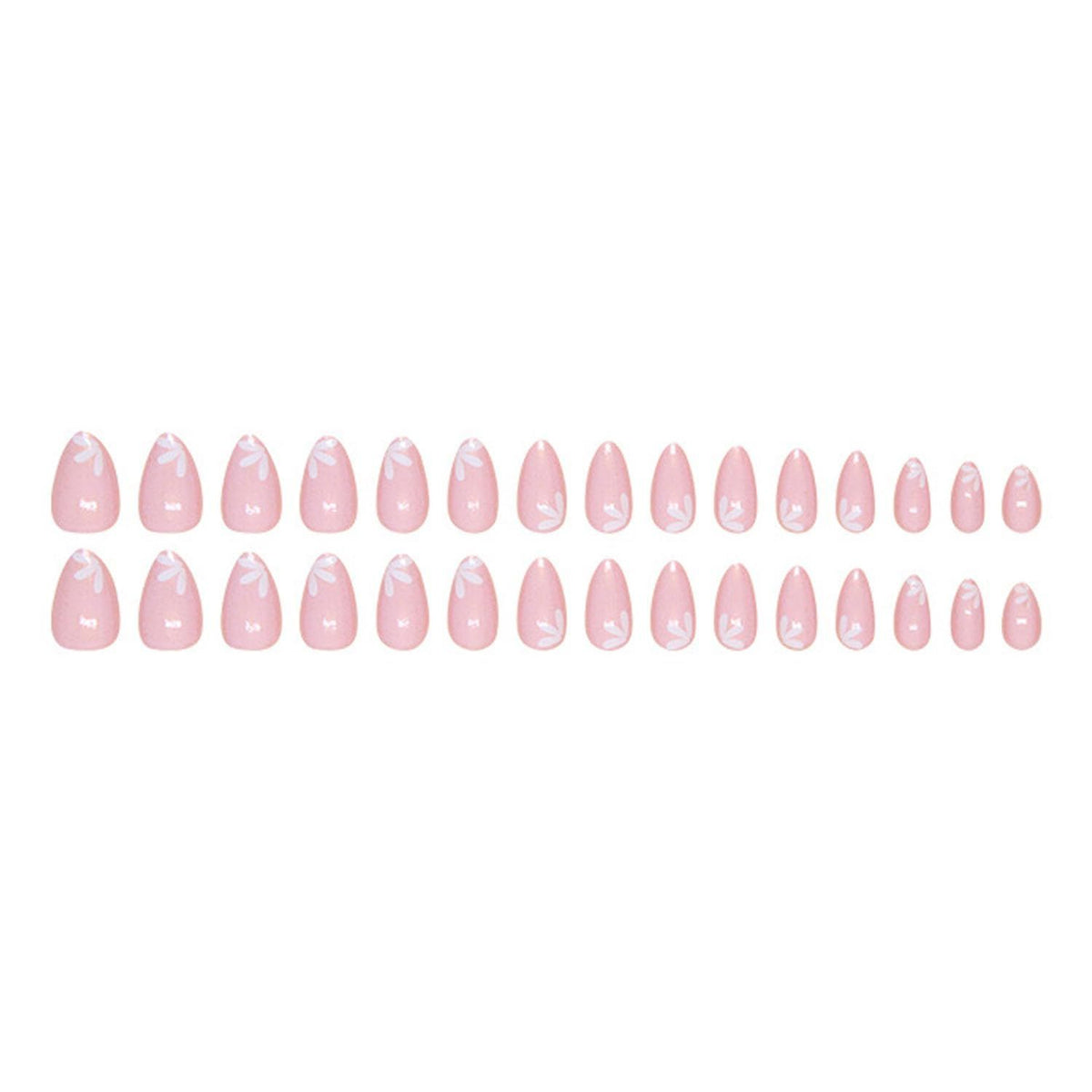 24pcsPress-On Nails For Everyday Wear, Special Events, And DIY Nail Art At Home (pink)